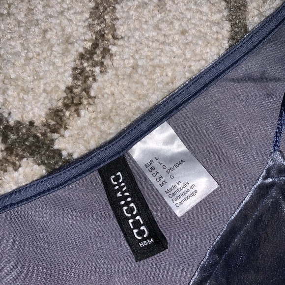 suede blue top - Picture 2 of 4